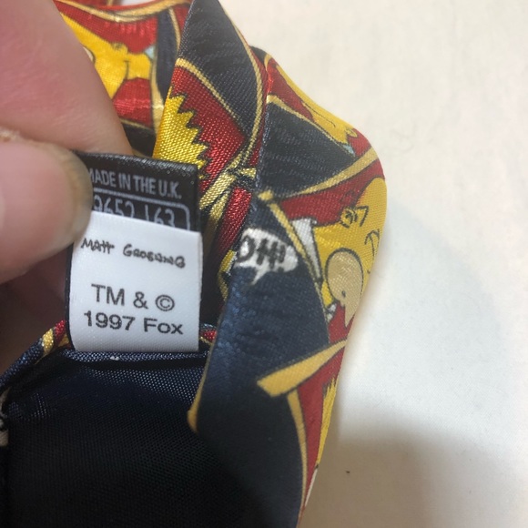 Bart & Homer SIMPSON the SIMPSONS D'oh & Yo Tie by Marks & Spencer Rare UK 1990 - Picture 5 of 8